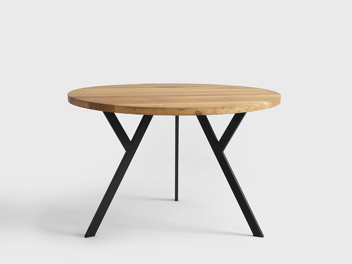 Kontrollera ZX SOLID WOOD matbord okr. 120 - ek, svart
