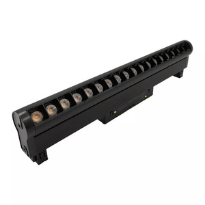 Rotater 18W magnetlinje roterande spotlampa LED svart TLV-11-18TU small 2