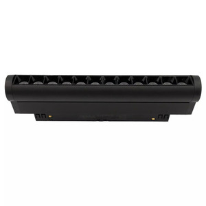 Rotater 12W magnetlinje roterande spotlampa LED svart TLV-11-12 small 2