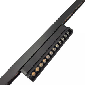 Rotater 12W magnetlinje roterande spotlampa LED svart TLV-11-12 small 5