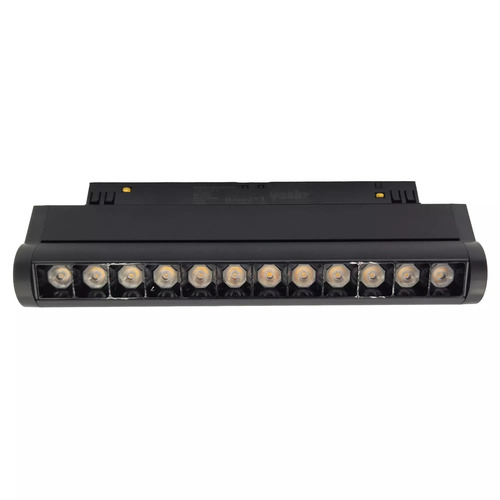 Kontrollera Rotater 12W magnetlinje roterande spotlampa LED svart TLV-11-12