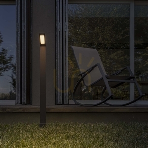 Utomhusstående LED-lampa Ideallux AGOS H80 brun 3000K aluminium 326726 small 3