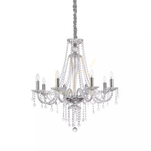 Taklampa Ideallux Amadeus SP8 transparent kristall 80 cm 168777 small 1