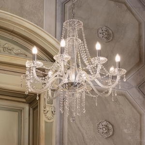 Taklampa Ideallux Amadeus SP8 transparent kristall 80 cm 168777 small 2