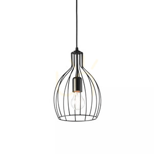 Taklampa Ideallux Ampolla svart metall 20,5 cm E27 148151 1 Taklampa Ideallux Ampolla svart metall 20,5 cm E27 148151 small 1