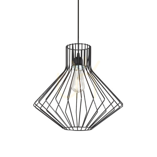 Kontrollera Taklampa Ideallux Ampolla 167497 svart metall Ø39,5 cm E27