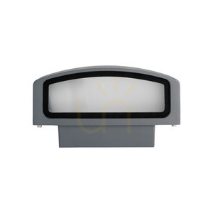 Utomhusvägglampa Ideallux Andromeda AP1 Coffee brun aluminium E27 163536 small 6