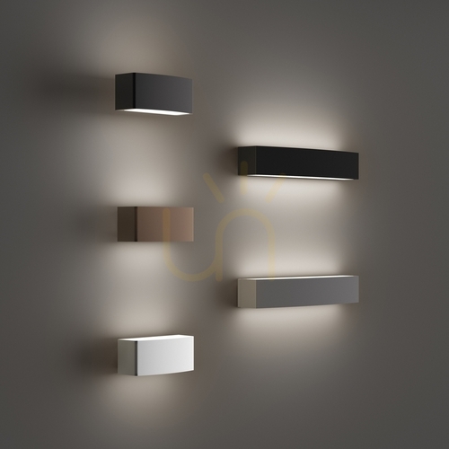 Kontrollera Utomhus vägglampa Ideallux Andromeda AP2 vit aluminium 45 cm 100364