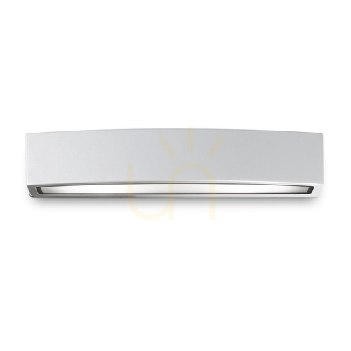 Kontrollera Utomhusvägglampa Ideallux Andromeda AP2 grå aluminium 45 cm 163543