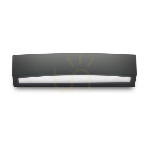 Kontrollera Utomhusvägglampa Ideallux Andromeda AP2 svart aluminium 100371