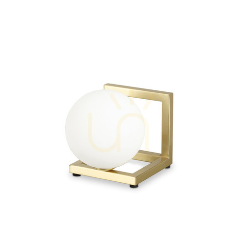 Kontrollera Bordslampa Ideallux Angolo TL1 mässing 12 cm 284361