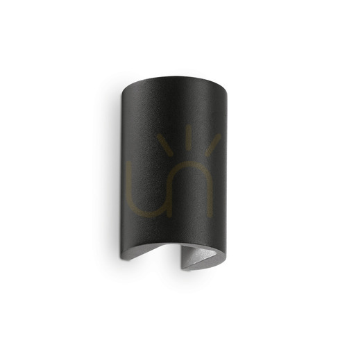 Kontrollera Utomhusvägglampa Ideallux APOLLO AP svart LED 6W aluminium 137391