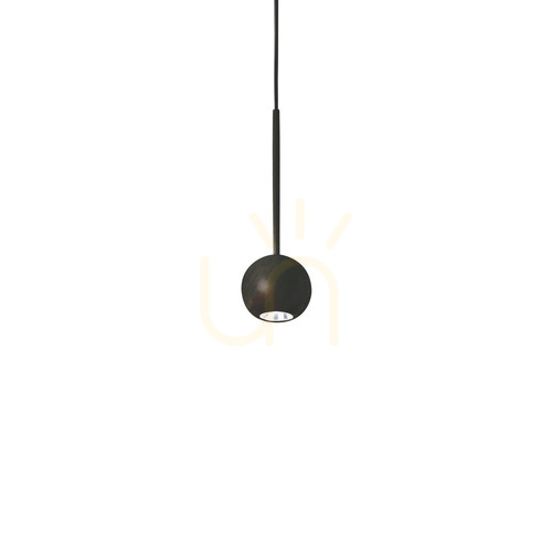 Kontrollera Pendellampa Ideallux Archimede Sfera Nero svart LED 4W 328355