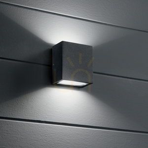 Utomhusvägglampa Ideallux ARGO AP2 vit LED 3000K IP65 268309 small 2