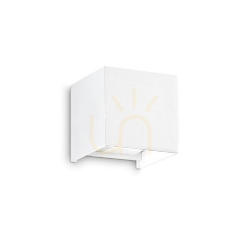 Kontrollera Utomhusvägglampa Ideallux ATOM AP D10 vit LED 12W 3000K 313436