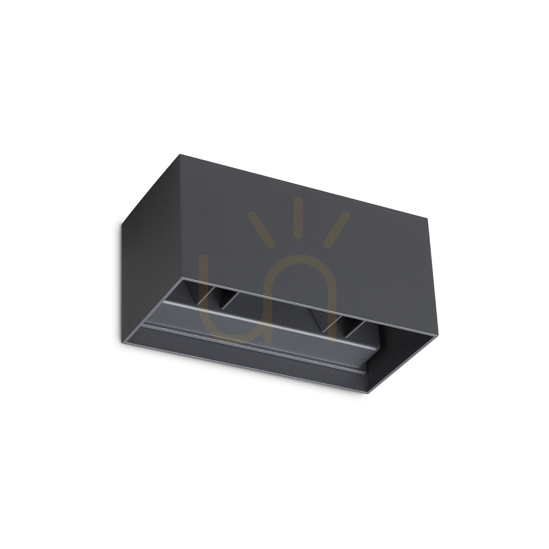 Kontrollera Utomhusvägglampa Ideallux ATOM D20 antracit LED 25W 313412 Utomhusvägglampa Ideallux ATOM D20 antracit LED 25W 313412