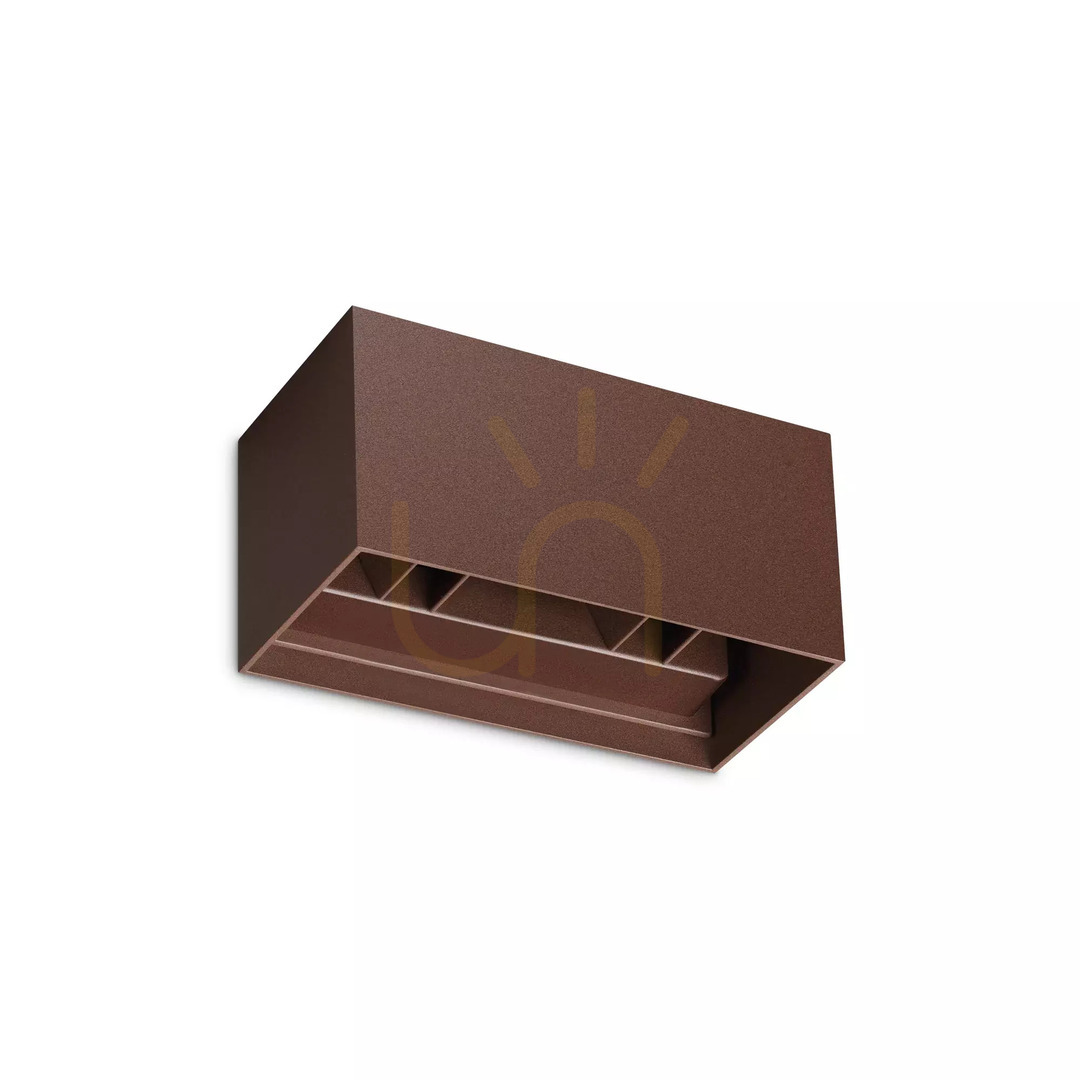 Utsikt Utomhusvägglampa Ideallux ATOM AP D20 Coffee brun 328669 Utomhusvägglampa Ideallux ATOM AP D20 Coffee brun 328669