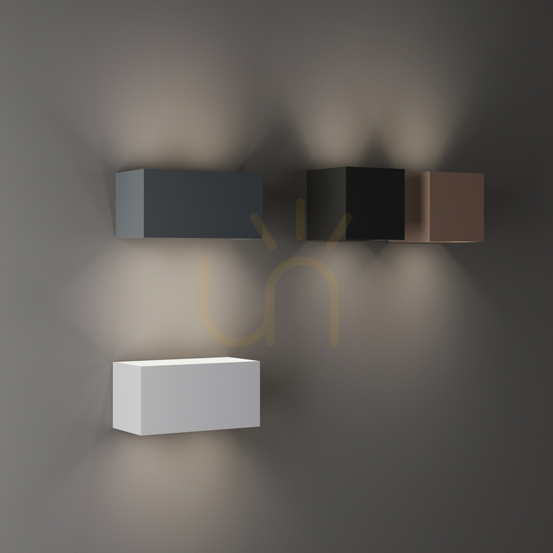 Förhandsvisning Utomhusvägglampa Ideallux ATOM AP D20 Coffee brun 328669 Utomhusvägglampa Ideallux ATOM AP D20 Coffee brun 328669