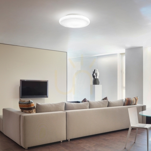 Kontrollera Plafond Ideallux ATRIUM PL D55 vit LED 29W 265841