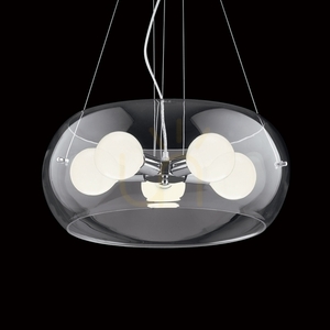 Taklampa Ideallux Audi-10 SP5 transparent krom glas 5xE27 016863 small 2
