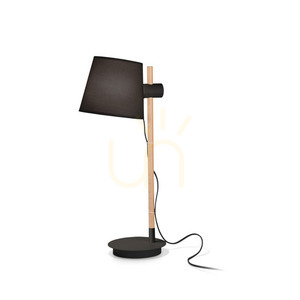 Bordslampa Ideallux AXEL TL1 svart trä tyg 272238 0 Bordslampa Ideallux AXEL TL1 svart trä tyg 272238 small 0