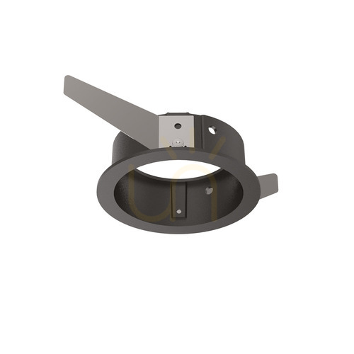 Kontrollera Rund lampinfällnadsram Ideallux BENTO svart aluminium 10,7 cm 287881