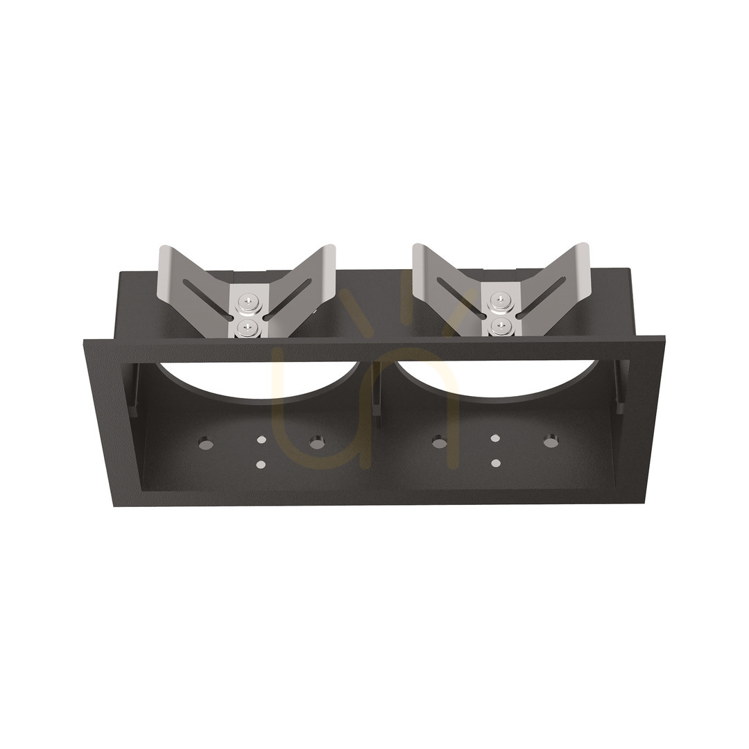 Kontrollera Inbyggnadsram Ideallux BENTO Frame Square Twin svart 280233 Inbyggnadsram Ideallux BENTO Frame Square Twin svart 280233