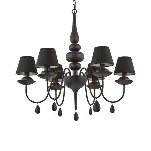 Kontrollera Taklampa Ideallux Blanche SP6 Bianco vit 6xE14 Ø78 cm 035581