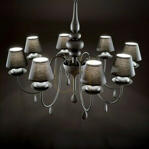 Taklampa Ideallux Blanche SP8 Nero svart 8xE14 111896 3 Taklampa Ideallux Blanche SP8 Nero svart 8xE14 111896 small 3