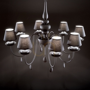 Taklampa Ideallux Blanche SP8 Nero svart 8xE14 111896 4 Taklampa Ideallux Blanche SP8 Nero svart 8xE14 111896 small 4