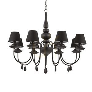 Taklampa Ideallux Blanche SP8 Nero svart 8xE14 111896 0 Taklampa Ideallux Blanche SP8 Nero svart 8xE14 111896 small 0