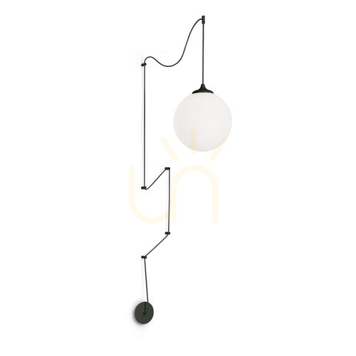 Kontrollera Taklampa Ideallux BOA SP1 Nero svart Ø30 cm 160856