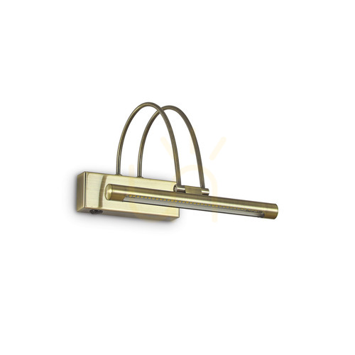 Kontrollera Vägglampa Ideallux BOW AP D26 champagne LED metall 121338