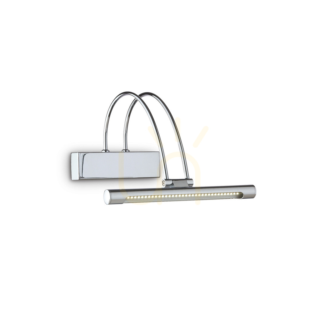 Kontrollera Vägglampa Ideallux BOW AP D26 krom LED 005386 Vägglampa Ideallux BOW AP D26 krom LED 005386