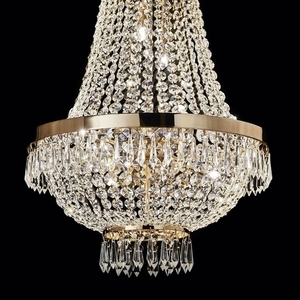 Taklampa Ideallux Caesar SP9 guld kristall 45 cm 114736 small 2