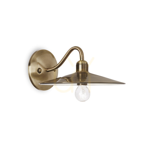 Kontrollera Vägglampa Ideallux CANTINA AP1 112626 champagne brunito mässing E14