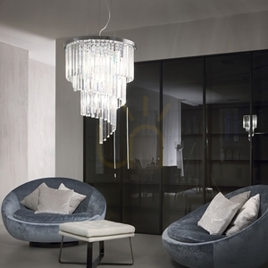 Taklampa Ideallux Carlton SP12 guld kristall 50 cm 213521 3 Taklampa Ideallux Carlton SP12 guld kristall 50 cm 213521 small 3