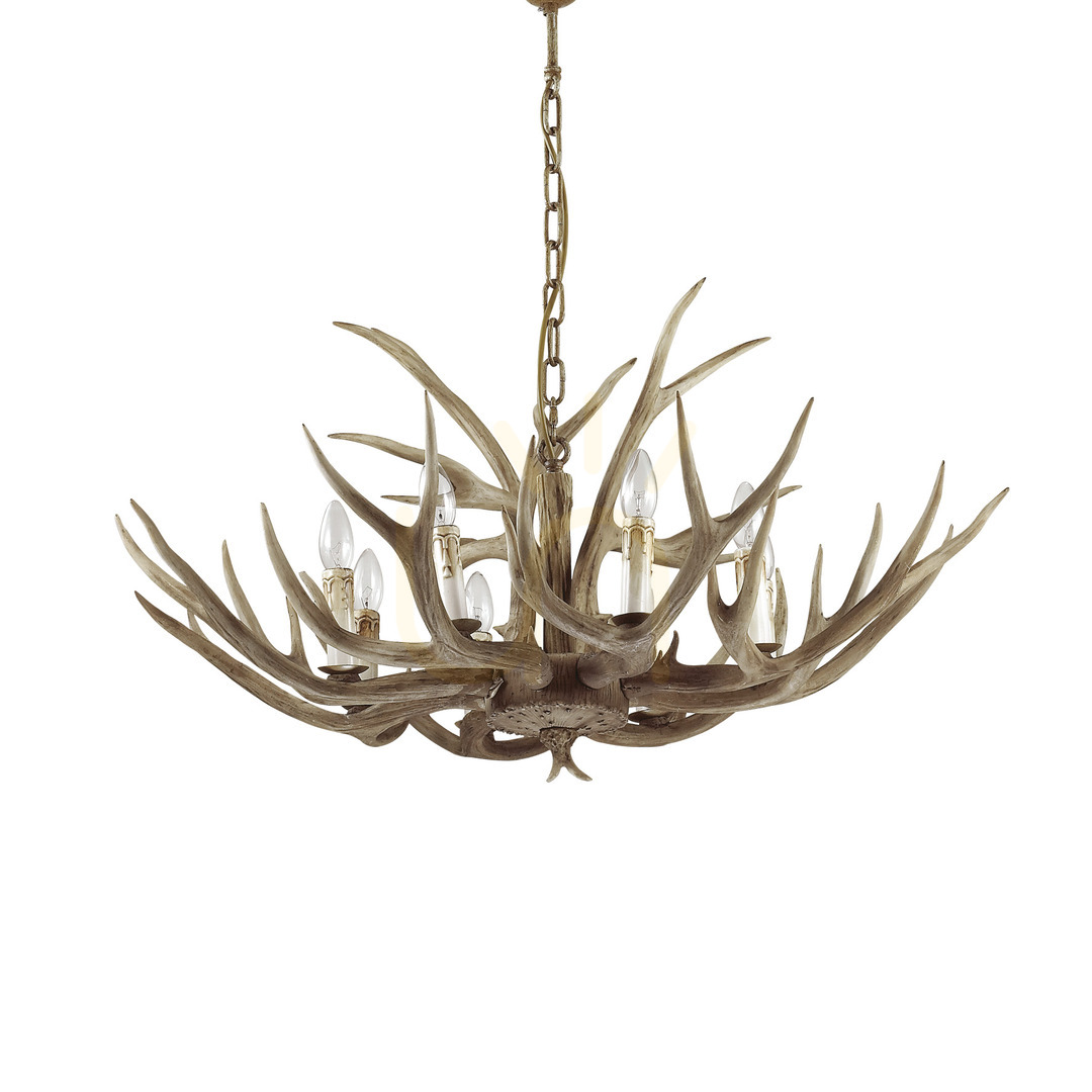 Kontrollera Taklampa Ideallux Chalet SP8 beige 91 cm 8xE14 SKU 115504 Taklampa Ideallux Chalet SP8 beige 91 cm 8xE14 SKU 115504