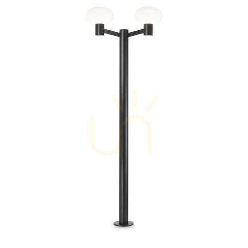 Kontrollera Utomhusstående lampa Ideallux CLIO MPT2 svart 249520