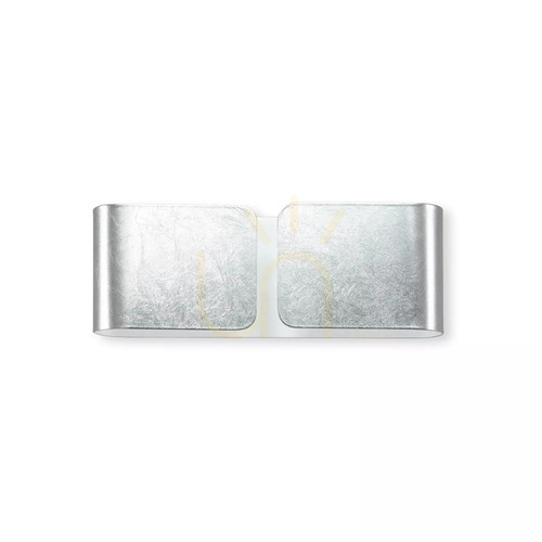 Kontrollera Vägglampa Ideallux Clip AP2 Mini silver metall 091136