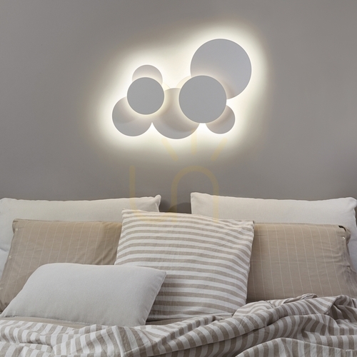 Kontrollera Plafond Ideallux Cloud PL D52 vit LED 33W 263519