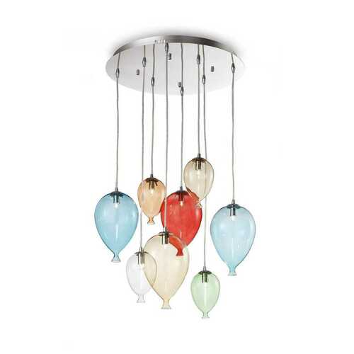 Kontrollera Taklampa Ideallux Clown SP8 Color flerfärgad 50 cm 100944