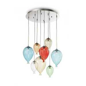 Taklampa Ideallux Clown SP8 Color flerfärgad 50 cm 100944 small 0