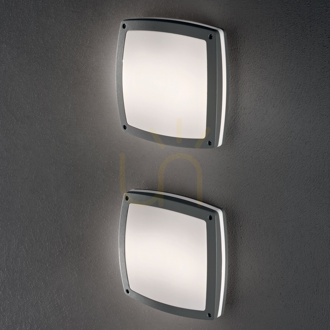 Utsikt Vägglampa utomhus Ideallux Cometa AP3 antracit 30 cm 082240 Vägglampa utomhus Ideallux Cometa AP3 antracit 30 cm 082240