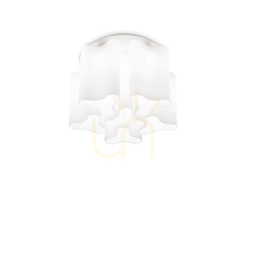 Kontrollera Plafond Ideallux COMPO PL6 BIANCO vit 56 cm 125503