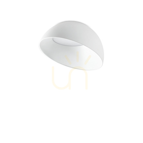 Kontrollera Plafond Ideallux Corolla 297101 vit glas/metall LED 24W Ø35 cm