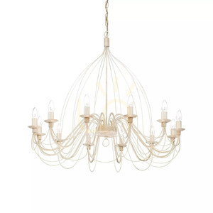 Taklampa Ideallux Corte SP12 Bianco vit 12-ljus 95 cm 097664 small 1