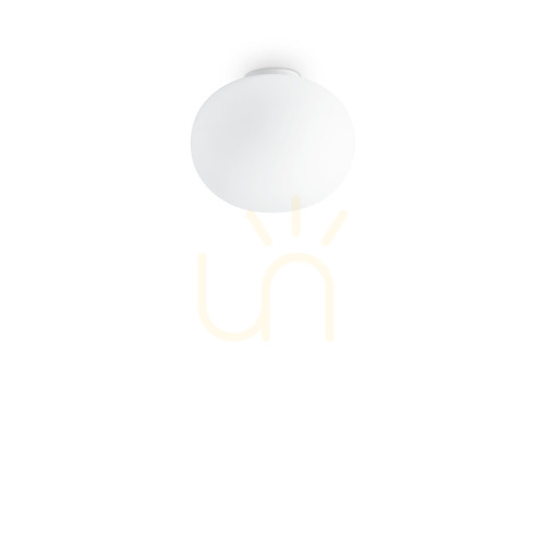 Kontrollera Plafond Ideallux COTTON PL1 D30 vit 297743