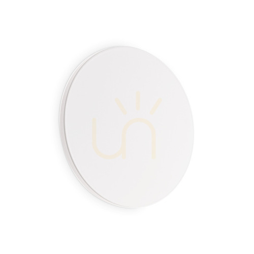 Kontrollera Vägglampa Ideallux Cover AP D20 Round vit LED 11W 195711