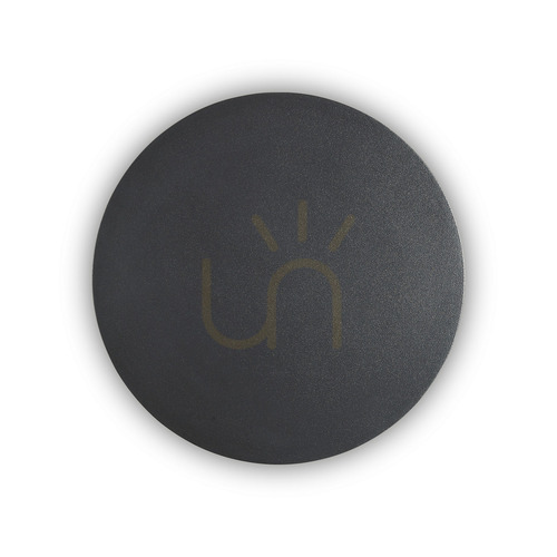 Kontrollera Vägglampa Ideallux Cover AP D20 Round svart LED 11W 195759